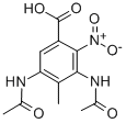 CAS 登录号：54002-30-1， 3,5-二(乙酰氨基)-4-甲基-2-硝基-苯甲酸