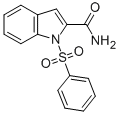 CAS 登录号：540740-47-4， 1-(苯磺酰基)-1H-吲哚-2-甲酰胺