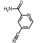 CAS 登录号：54089-05-3， 4-氰基-2-吡啶甲酰胺