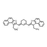 CAS 登录号：54118-21-7， 1-乙基-2-[(E)-{3-[(Z)-(1-乙基萘并[1,2-d][1,3]噻唑-2(1H)-亚基)甲基]-2-环己烯-1-亚基}甲基]萘并[1,2-d][1,3]噻唑-1-鎓碘化物