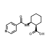CAS#: 541524-09-8, (1R,2S)-2-(Isonicotinoylamino)Cyclohexanecarboxylic Acid