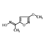 CAS 登录号：54258-27-4， (1E)-N-羟基-1-(3-甲氧基-1,2-恶唑-5-基)乙烷亚胺