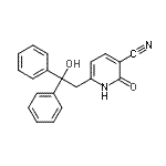 CAS 登录号:54323-26-1, 6-(2-羟基-2,2-二苯基乙基)-2-氧代-1,2-二氢-3-吡啶甲腈