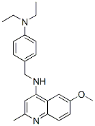 CAS 登录号：5442-69-3， N-[(4-二乙基氨基苯基)甲基]-6-甲氧基-2-甲基-喹啉-4-胺
