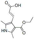 CAS 登录号:5443-41-4, (E)-3-(4-乙氧羰基-2,5-二甲基-1H-吡咯-3-基)丙-2-烯酸