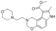 CAS 登录号：54436-08-7， 1,2,3,7-四氢-8-甲基-2-(2-吗啉基乙基)吡咯并[3,2-f][1,3]苯并恶嗪-9-羧酸甲酯