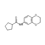CAS 登录号：544415-79-4， N-(2,3-二氢-1,4-苯并二氧杂环己-6-基)环戊烷甲酰胺