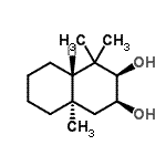 CAS 登录号：544476-54-2， (2R,3S,4aR,8aS)-1,1,4A-三甲基癸氢-2,3-萘二酚