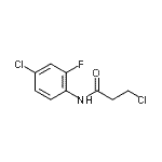 CAS 登录号：545385-13-5， 3-氯-N-(4-氯-2-氟苯基)丙酰胺