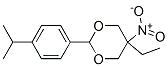 CAS 登录号：5458-34-4， 5-乙基-5-硝基-2-(4-丙-2-基苯基)-1,3-二恶烷