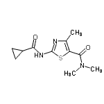 CAS 登录号：546071-40-3， 2-[(环丙基羰基)氨基]-N,N,4-三甲基-1,3-噻唑-5-甲酰胺