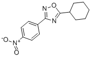 CAS 登录号：54608-93-4， 5-环己基-3-(4-硝基苯基)-1,2,4-恶二唑