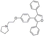 CAS#: 54756-54-6, 1-[2-[4-(2,4-Diphenyl-3-Furyl)Phenoxy]Ethyl]Pyrrolidine