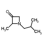 CAS 登录号：547753-62-8， 1-异丁基-2-甲基-3-氮杂环丁酮