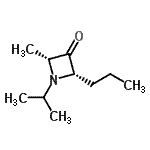 CAS 登录号：547753-67-3， (2R,4S)-1-异丙基-2-甲基-4-丙基-3-氮杂环丁酮