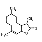 CAS 登录号：54833-40-8， (10Z)-3,6,10-三甲基-3A,4,5,6,7,8,9,11A-八氢环癸并[b]呋喃-2(3H)-酮