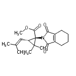 CAS 登录号：548460-64-6， 甲基(1R,3S)-1-(1,3-二氧代-1,3,4,5,6,7-六氢-2H-异吲哚-2-基)-2,2-二甲基-3-(2-甲基-1-丙烯-1-基)环丙烷羧酸酯
