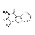 CAS 登录号：548475-54-3， 1,3-二甲基-1,5-二氢-2H-环庚并[4,5]呋喃并[2,3-d]嘧啶-2,4(3H)-二酮
