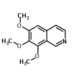 CAS 登录号：54879-45-7， 6,7,8-三甲氧基异喹啉