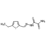 CAS 登录号：549479-31-4， 2-{(2E)-2-[(5-乙基-2-噻吩基)亚甲基]肼基}-2-氧代乙酰胺