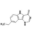 CAS 登录号：549488-48-4， 8-乙基-1,5-二氢-4H-嘧啶并[5,4-b]吲哚-4-酮