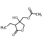 CAS 登录号：549545-98-4， (4-乙基-3-羟基-5-氧代四氢-3-呋喃基)甲基乙酸酯