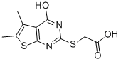 CAS 登录号：54968-60-4， 2-[(1,4-二氢-5,6-二甲基-4-氧代噻吩并[2,3-d]嘧啶-2-基)硫代]-乙酸