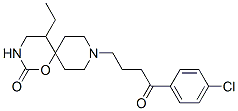 CAS 登录号：54981-21-4， 5-乙基-9-[3-(4-氯苯甲酰基)丙基]-1-氧杂-3,9-二氮杂螺[5.5]十一烷-2-酮
