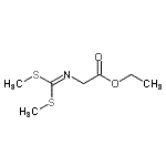 CAS 登录号：54985-61-4， 乙基N-[二(甲硫基)亚甲基]甘氨酸酯