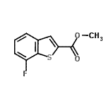 CAS 登录号：550998-54-4， 甲基7-氟-1-苯并噻吩-2-羧酸酯