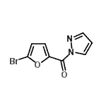 CAS 登录号：551925-55-4， (5-溴-2-呋喃基)(1H-吡唑-1-基)甲酮