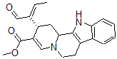 CAS 登录号:5523-37-5, (15S,16E)-16,17,20,21-四去氢-16-甲酰基-18,19-开环育亨宾-19-酸甲酯