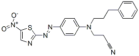 CAS#: 55296-90-7, 3-[[4-[(5-Nitrothiazol-2-Yl)Azo]Phenyl](3-Phenylpropyl)Amino]Propiononitrile