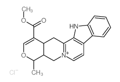 CAS 登录号:55322-91-3, (19alpha)-3,4,5,6,16,17-六去氢-16-(甲氧羰基)-19-甲基氧杂育亨宾鎓氯化物