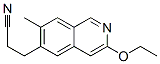 CAS 登录号：55329-75-4， 3-(3-乙氧基-7-甲基-异喹啉-6-基)丙腈
