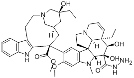 CAS 登录号：55383-37-4， 脱乙酰基长春碱酰肼