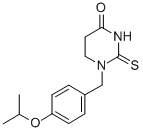 CAS 登录号:55383-89-6, 四氢-1-((4-(1-甲基乙氧基)苯基)甲基)-2-硫代-4(1H)-嘧啶酮