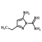 CAS 登录号：55458-21-4， 5-氨基-3-乙基-1H-吡唑-1-甲脒
