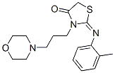 CAS 登录号：55469-57-3， 2-[(2-甲基苯基)亚氨基]-3-[3-(4-吗啉基)丙基]-4-噻唑烷酮