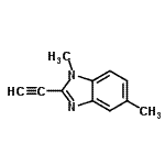 CAS 登录号：55476-10-3， 2-乙炔基-1,5-二甲基-1H-苯并咪唑