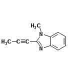 CAS 登录号：55476-11-4， 1-甲基-2-(1-丙炔-1-基)-1H-苯并咪唑