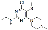 CAS 登录号:55477-17-3, N-乙基-4-氯-6-(4-甲基哌嗪并)-5-(甲硫基)嘧啶-2-胺