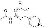 CAS 登录号：55477-34-4， N-[4-氯-6-(4-甲基哌嗪并)-5-甲基嘧啶-2-基]乙酰胺
