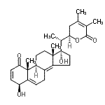 CAS 登录号：55483-05-1， (4beta,22R)-4,17-二羟基-22,26-环氧麦角甾-2,5,8(14),24-四烯-1,26-二酮