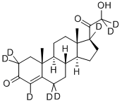 CAS 登录号：55487-63-3， 21-羟基-孕甾-4-烯-3,20-二酮-2,2,4,6,6,17,21,21-D8