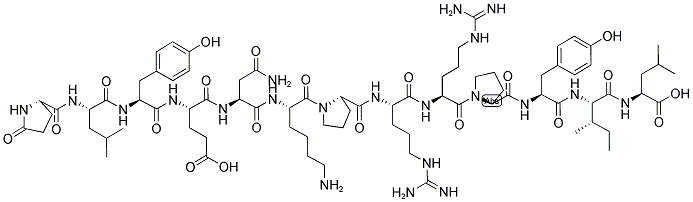CAS#: 55508-42-4, 5-Oxo-L-Prolyl-L-Leucyl-L-Tyrosyl-L-alpha-Glutamyl-L-Asparaginyl-L-Lysyl-L-Prolyl-L-Arginyl-L-Arginyl-L-Prolyl-L-Tyrosyl-L-Isoleucyl-L-Leucine