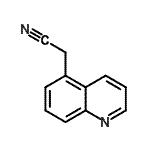 CAS 登录号：555155-04-9， 5-喹啉基乙腈