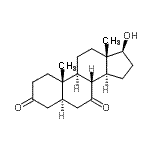 CAS 登录号：55541-91-8， (5alpha,17beta)-17-羟基雄甾烷-3,7-二酮