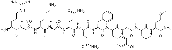 CAS#: 55614-10-3, Arg-Pro-Lys-Pro-Gln-Gln-Phe-Tyr-Gly-Leu-Met-NH2