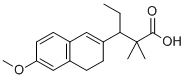 CAS#: 55620-96-7, alpha,alpha-Dimethyl-beta-ethyl-6-methoxy-3,4-dihydro-2-naphthalenepropionic acid